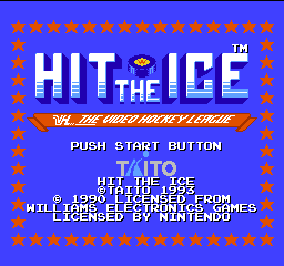 Hit the Ice - VHL the Video Hockey League (Prototype) Title Screen